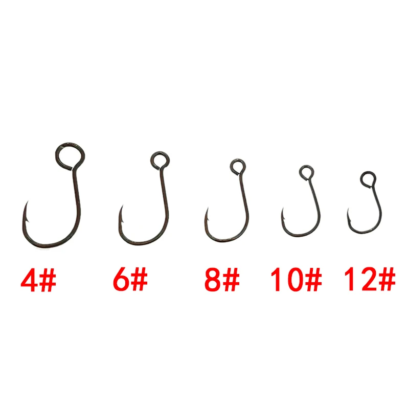 12pcs/lot Size 4#-12# for Fish - Fishing Hook Barbless ulasan dan harga