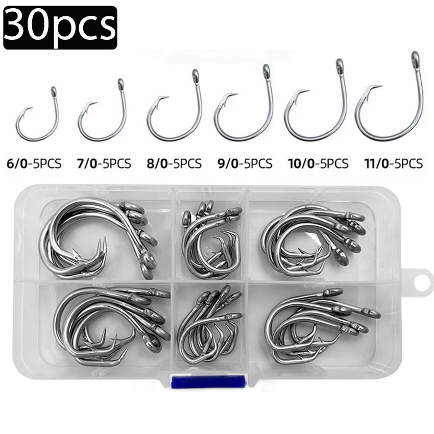 30pcs/box Fishing Hooks Stainl - Fishing Hook Assortment ulasan dan harga