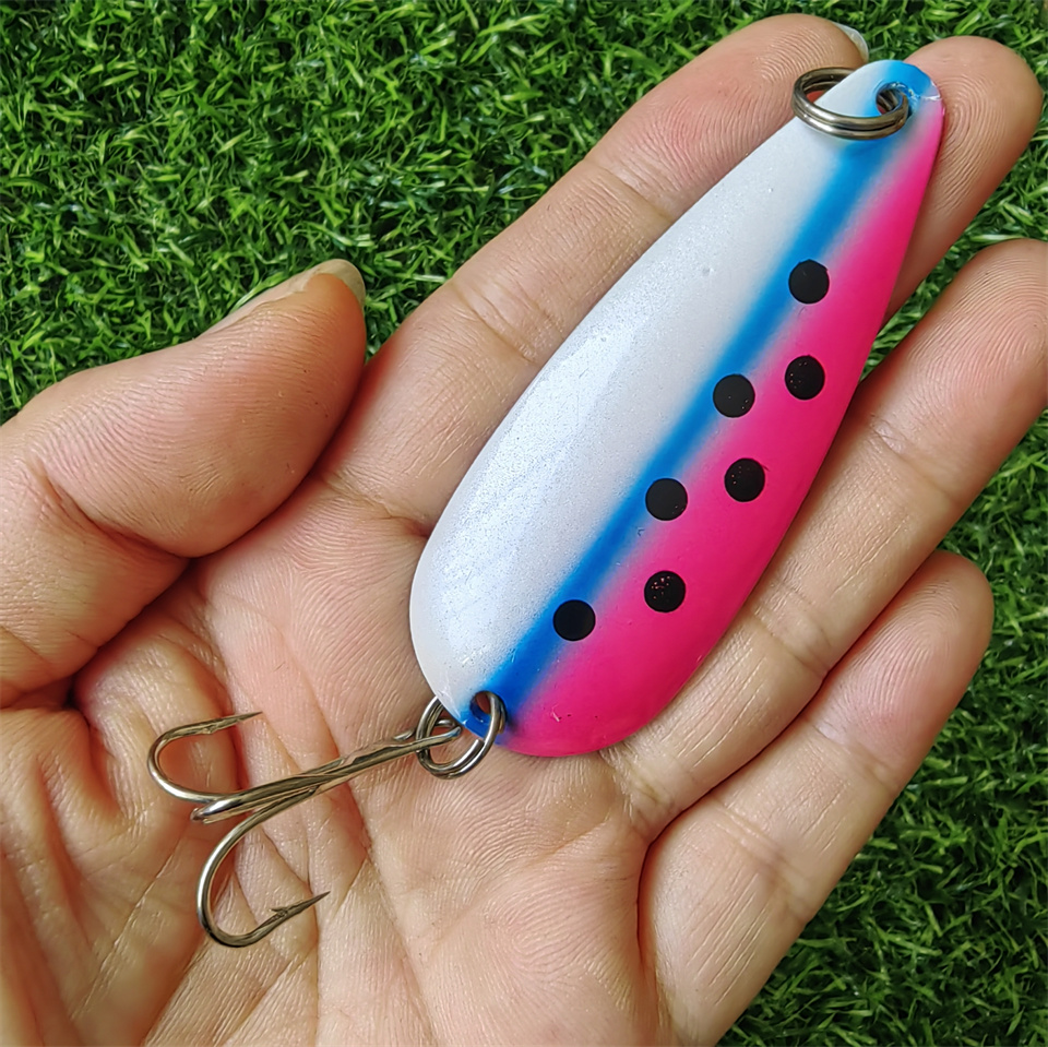 1PCS Spinner Spoon Lure 27G 19 - Fishing Hook Treble ulasan dan harga