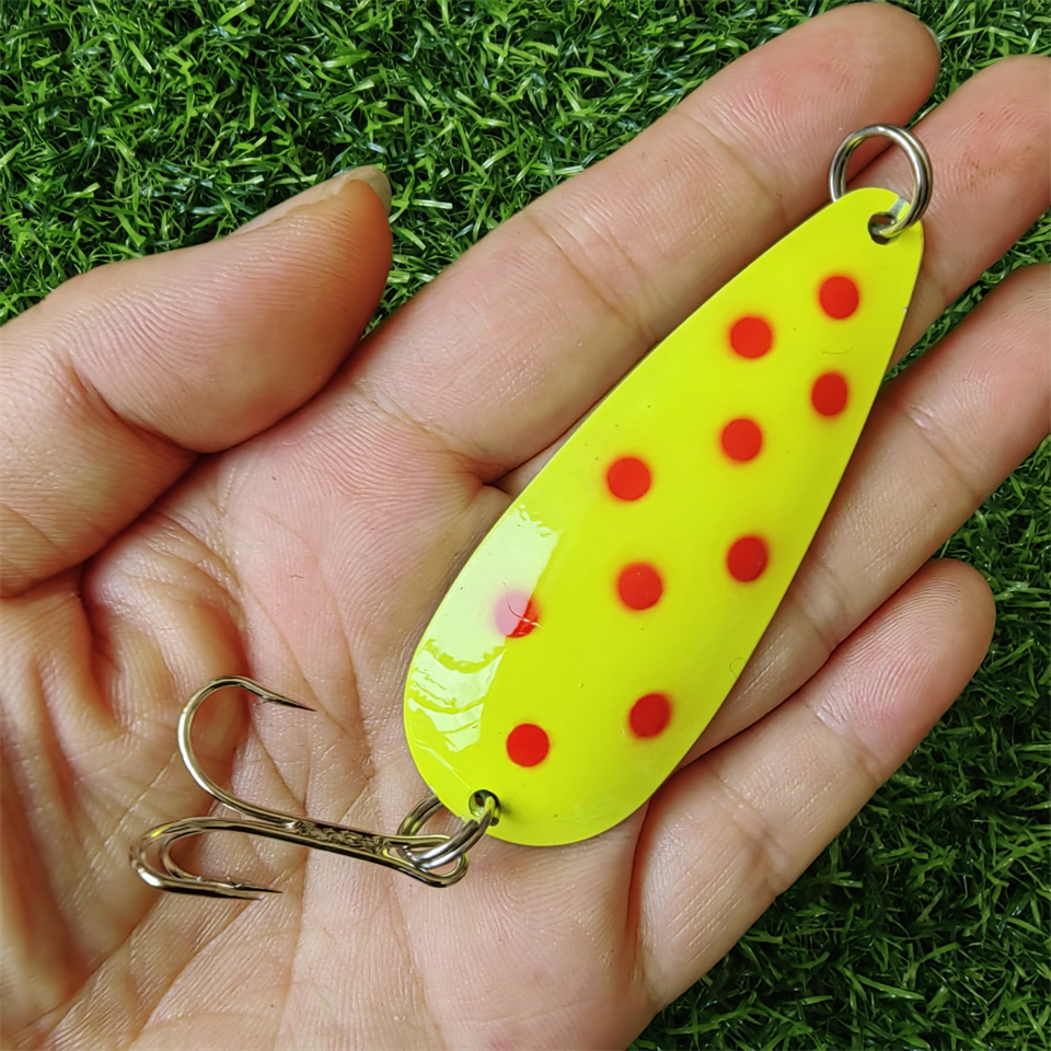 1PCS Spinner Spoon Lure 27G 19 - Fishing Hook Treble ulasan dan harga