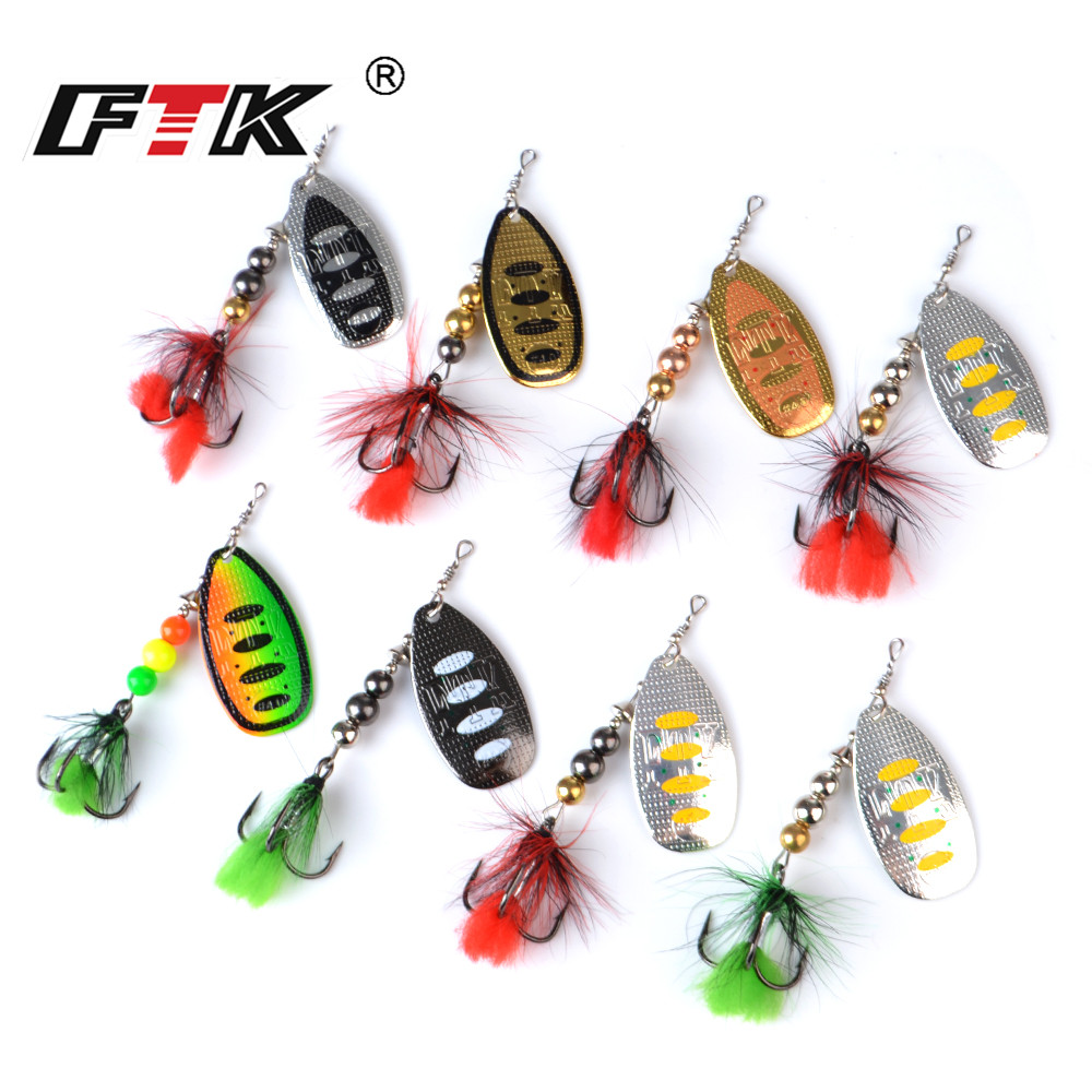 FTK Metal Fishing Lure Spinner - Fishing Hook Treble ulasan dan harga