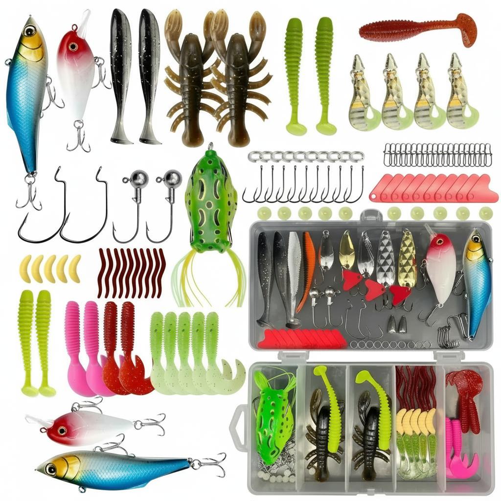 133Pcs Premium Fishing Lures T - Fishing Hook Jig ulasan dan harga