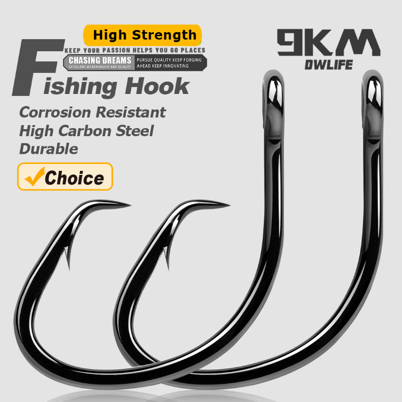 9KM Circle Hooks 25~50Pcs Salt - Fishing Hook Barbless ulasan dan harga