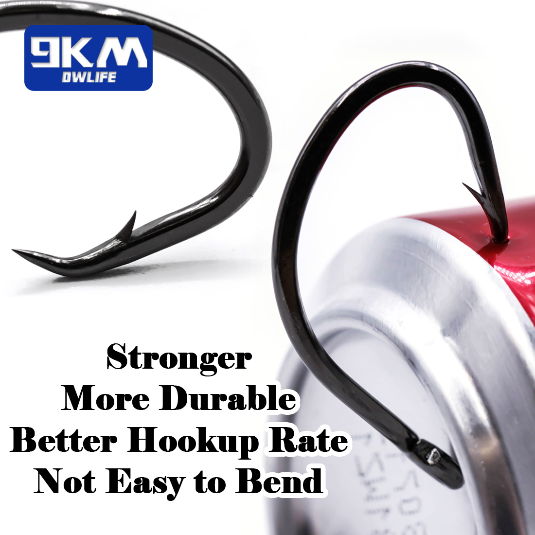 9KM Circle Hooks 25~50Pcs Salt - Fishing Hook Barbless ulasan dan harga