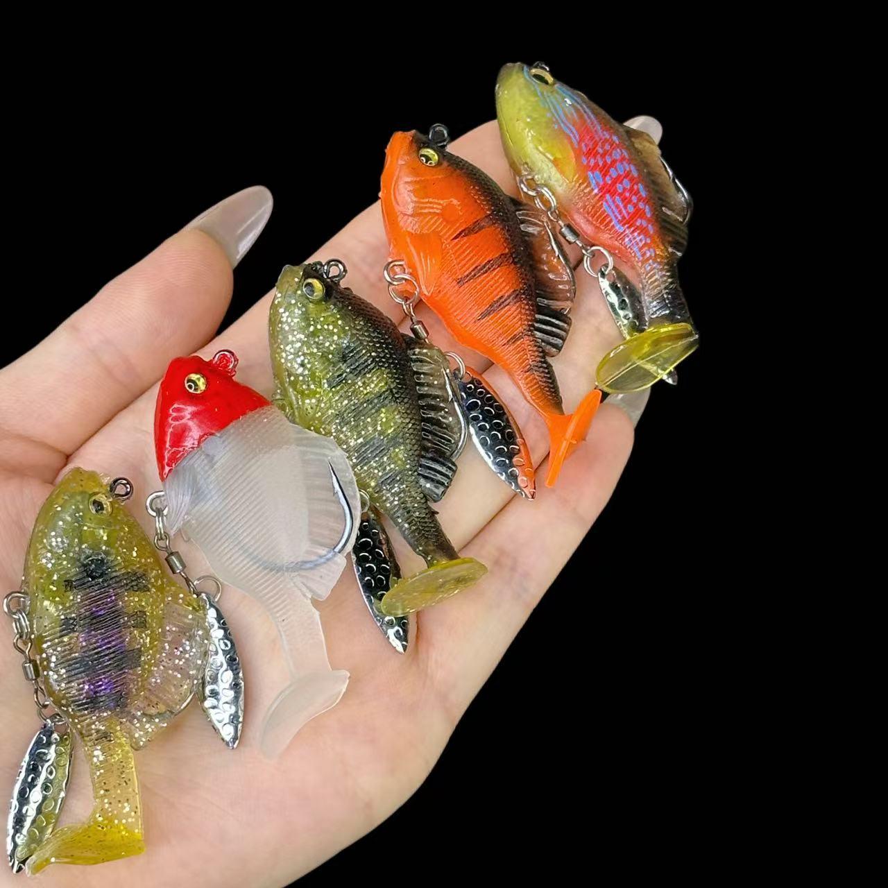 6Pcs Soft Fishing Lures Pre-Ri - Fishing Hook Weedless ulasan dan harga
