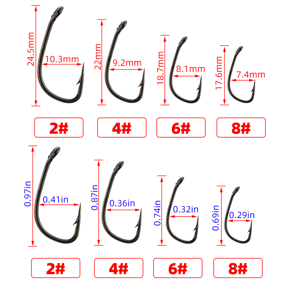30pcs PTFE Coated High Carbon  - Fishing Hook Assortment ulasan dan harga