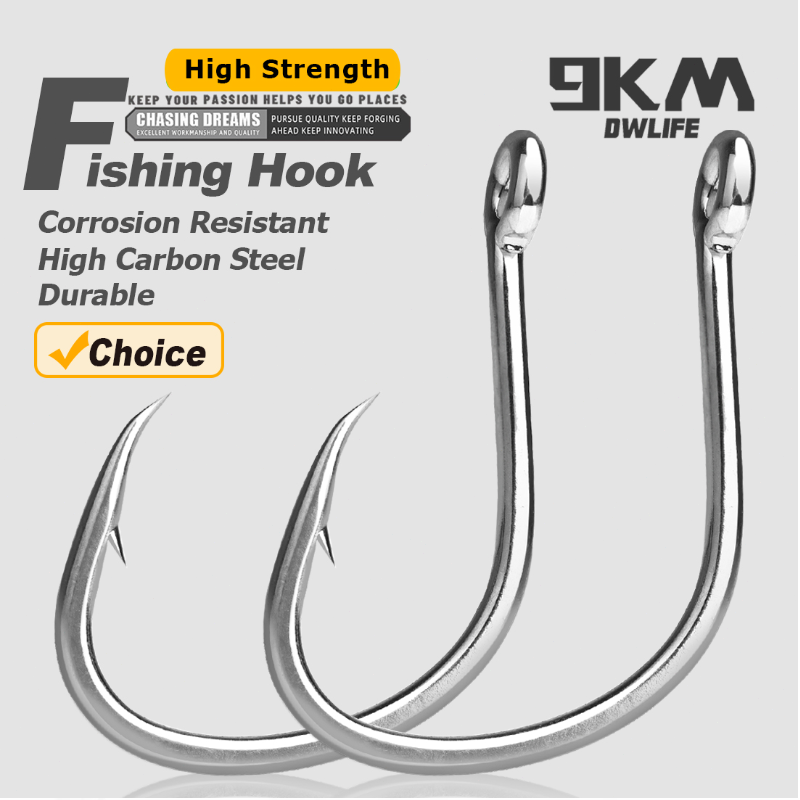 9KM Fishing Hooks Saltwater Li - Fishing Hook Barbless ulasan dan harga
