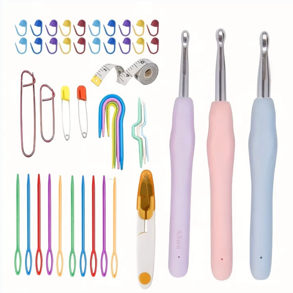 Ergonomic Crochet Hooks Set La - Fishing Hook Size ulasan dan harga