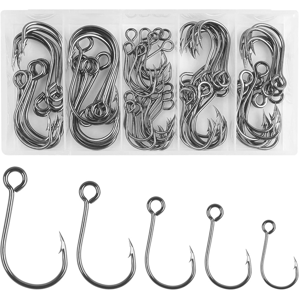 70Pcs Fishing Inline Single Ho - Fishing Hook Assortment ulasan dan harga