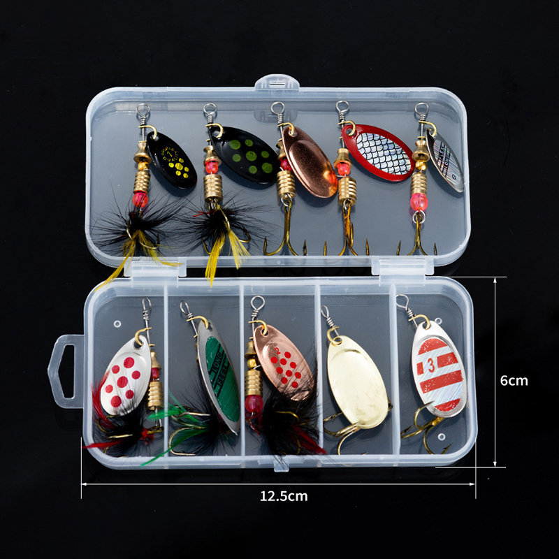 10PCS Fishing Lures Spinnerbai - Fishing Hook Treble ulasan dan harga