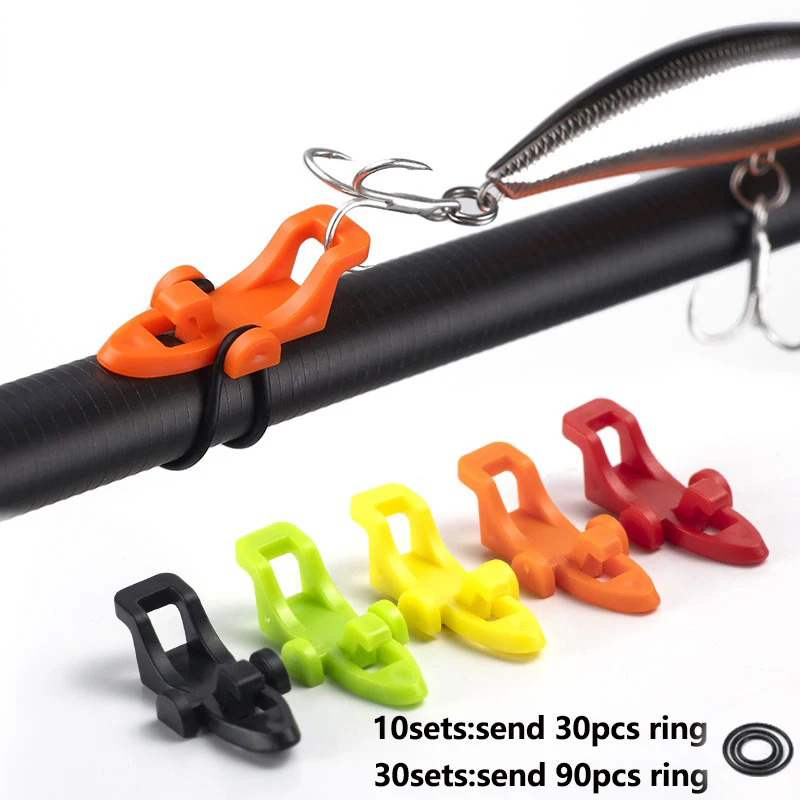 10-30pcs Fishing Rod Pole Hook - Fishing Hook Jig ulasan dan harga